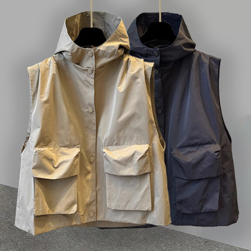 Technical Utility Hooded Vest