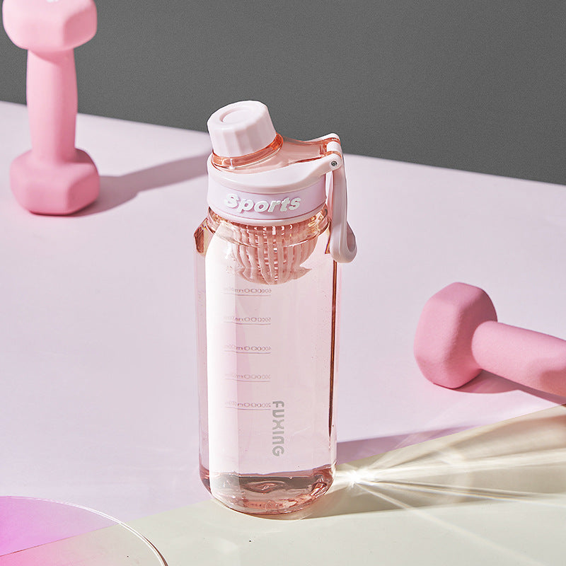 750ml–1L Sports Water Bottle with Time Markers
