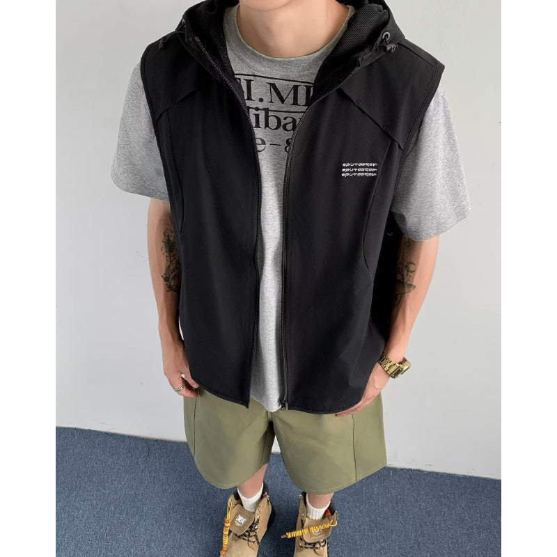 High Street Hooded Utility Gilet