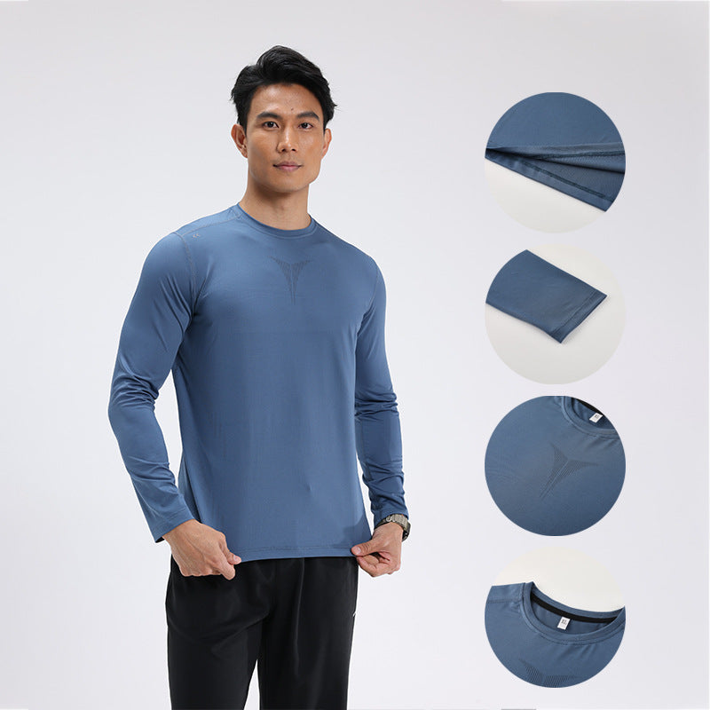 Men’s Performance Quick-Dry Long Sleeve Athletic T-Shirt