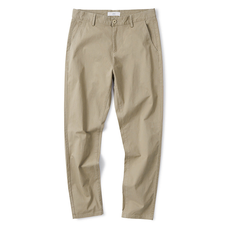 Casual Stretch Cotton Trousers