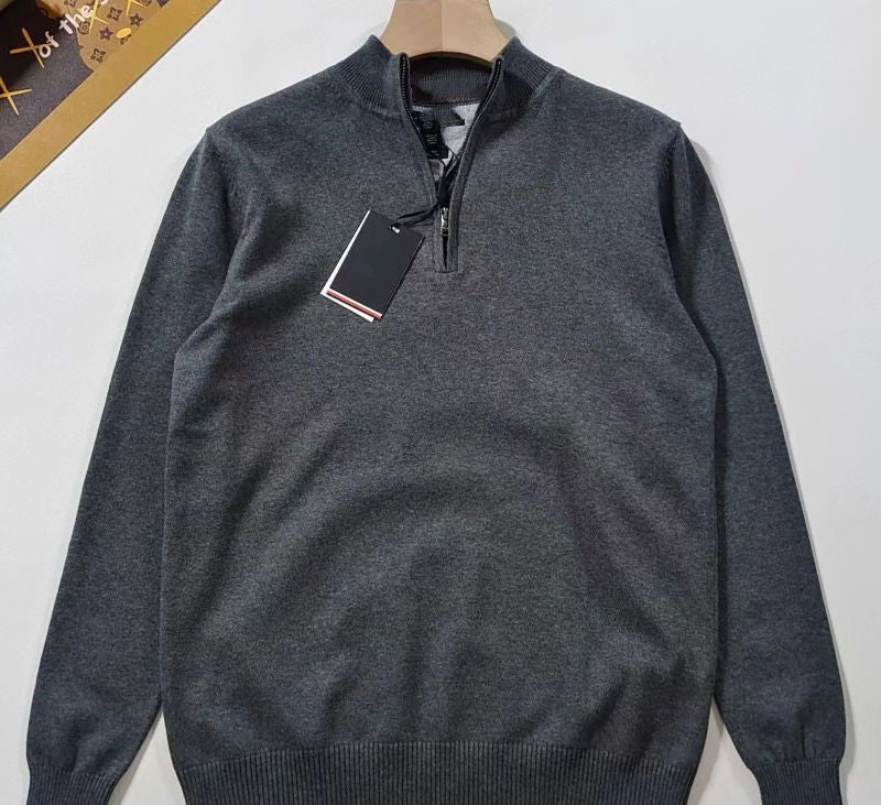 Men’s Quarter-Zip Knit Sweater