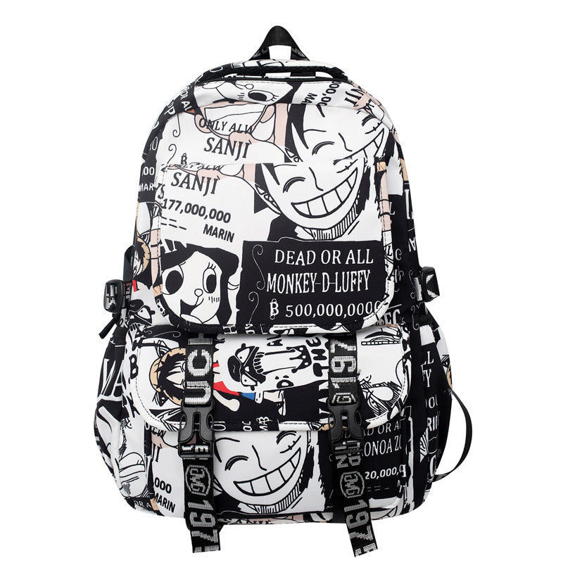Anime Print Backpack