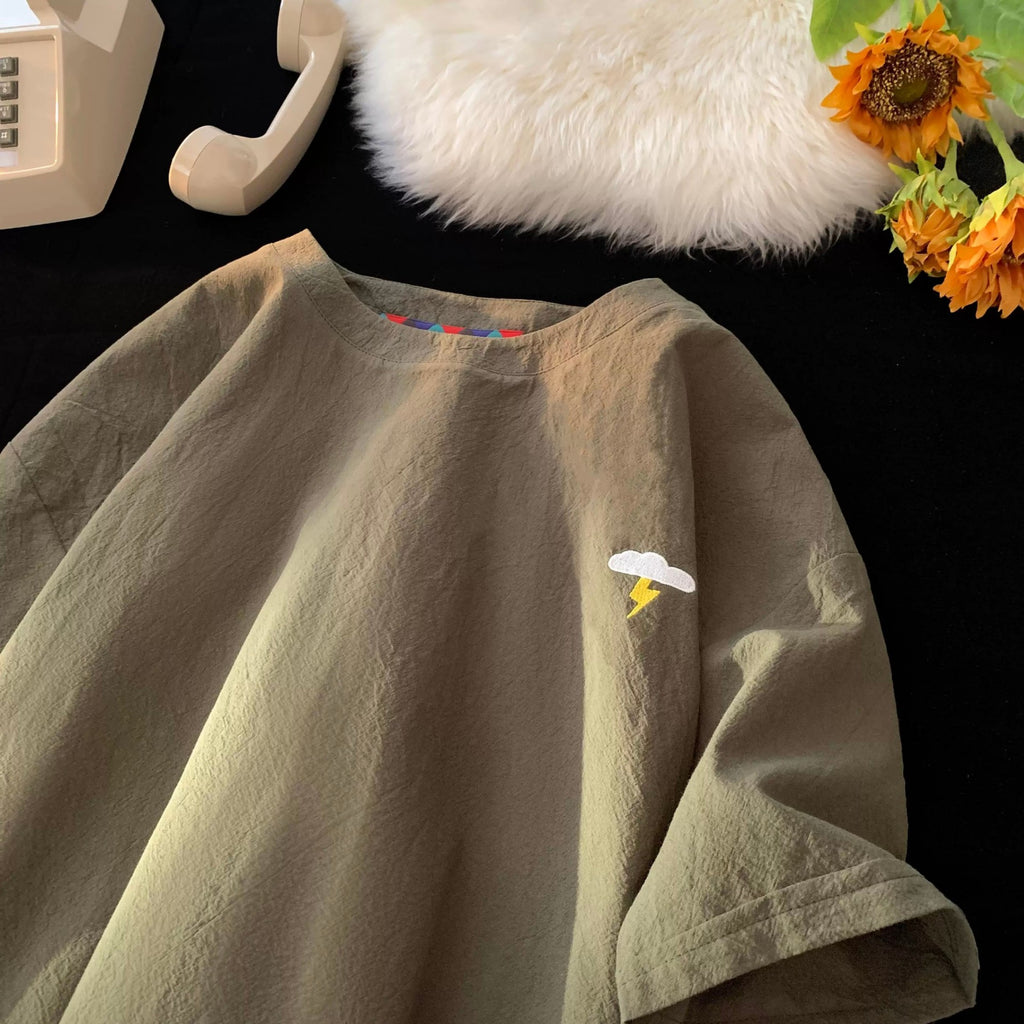 Casual Embroidered T-Shirt