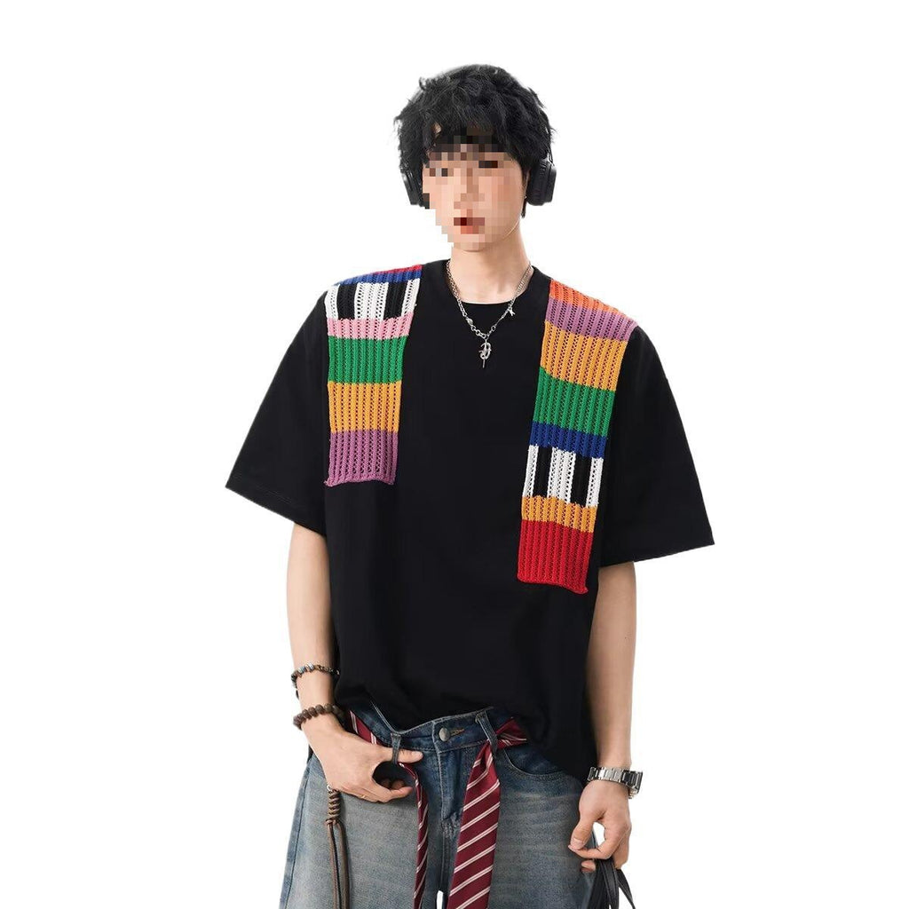 Patchwork Shoulder Tee