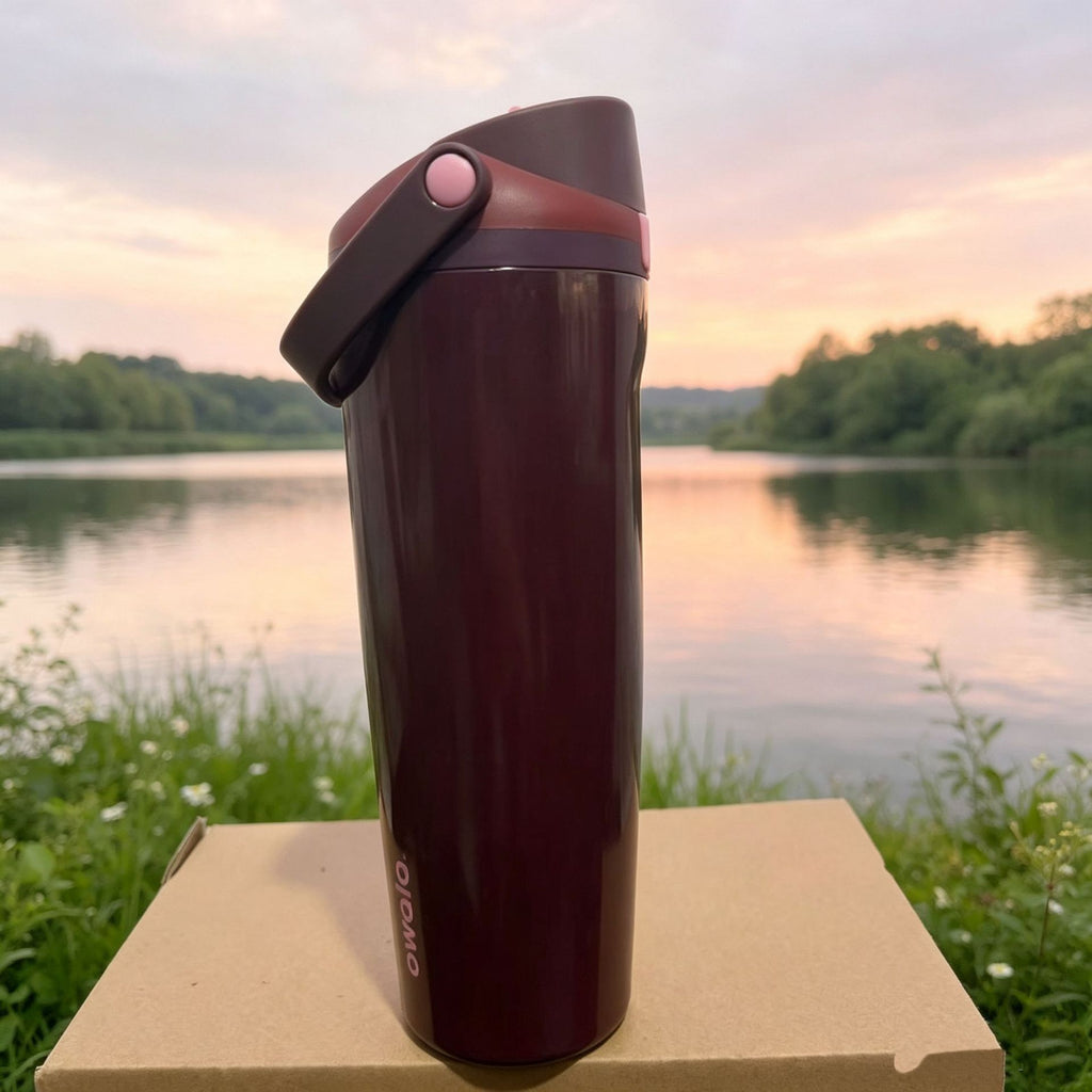 30oz Printed Insulated Water Bottle with Straw