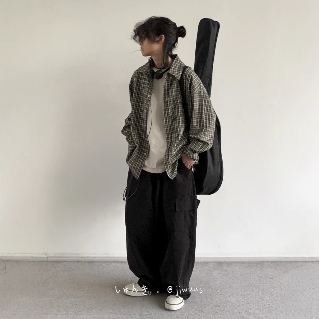 Vintage Plaid Shirt Jacket