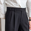 Tailored Neapolitan Straight-Leg Trousers