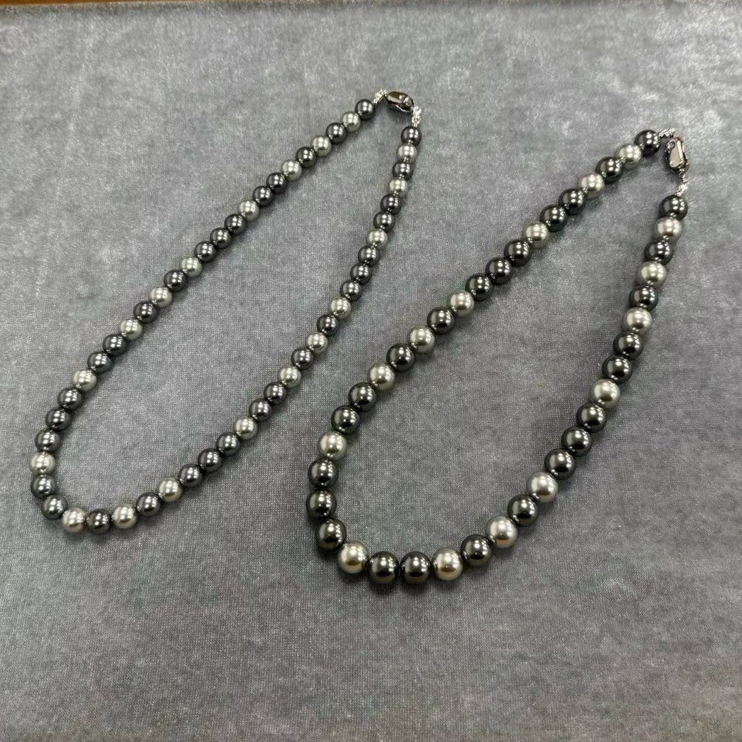 Metallic Pearl Statement Necklace