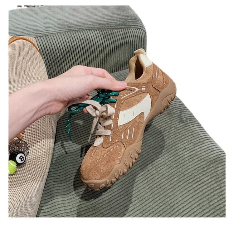 Leather Platform Trainers