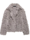 Women's Long-Pile Faux Fur Jacket