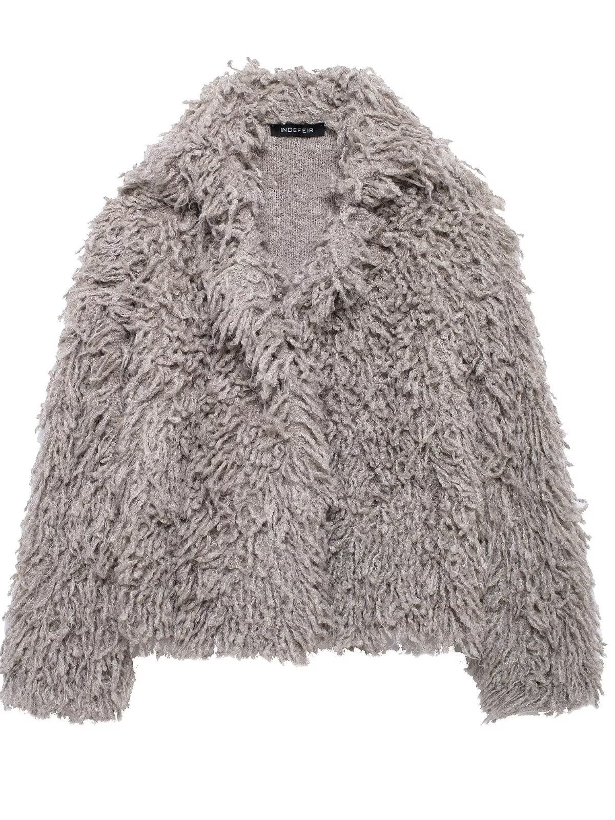 Women's Long-Pile Faux Fur Jacket