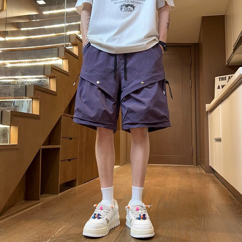 Multi-Pocket Casual Shorts