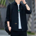 Three-Quarter Sleeve Shirts — L / Q507 tooling black