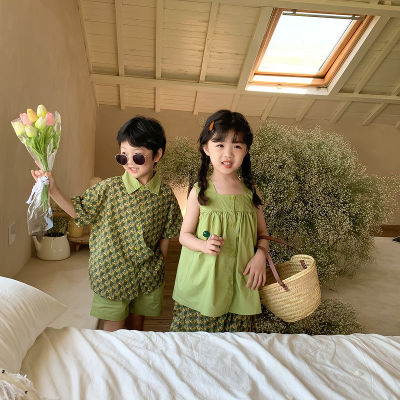 Kids' Floral T-Shirt & Shorts Set