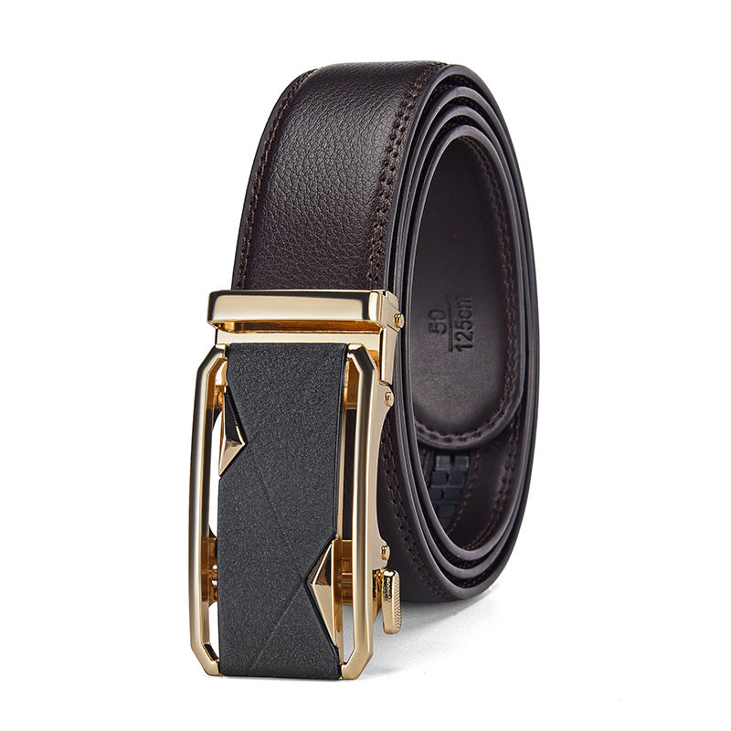 Automatic Buckle Leather Belt