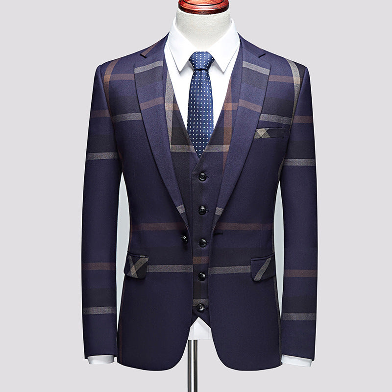 Groom's Studio Three-Piece Suit