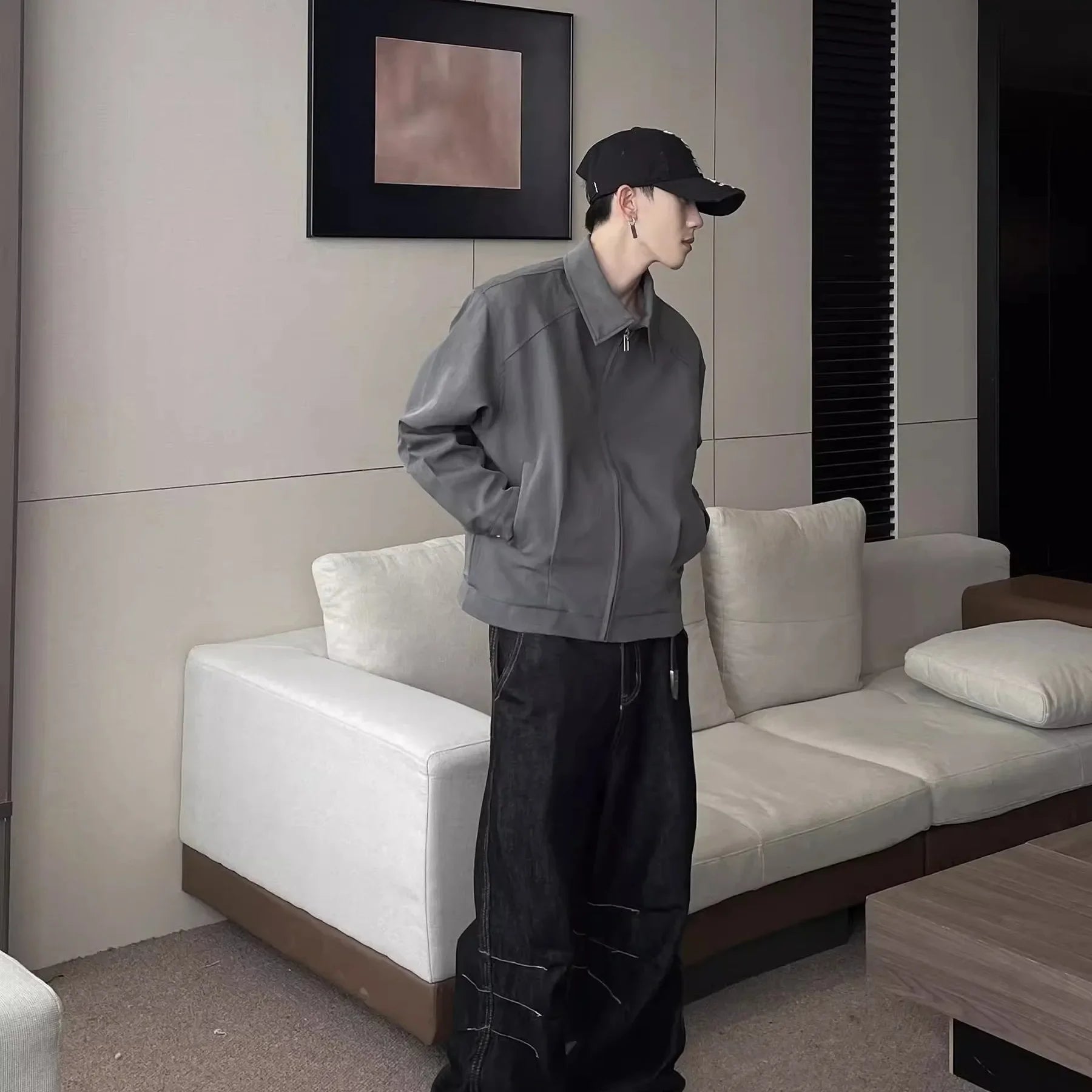 Men's Vintage American Style Casual Jacket