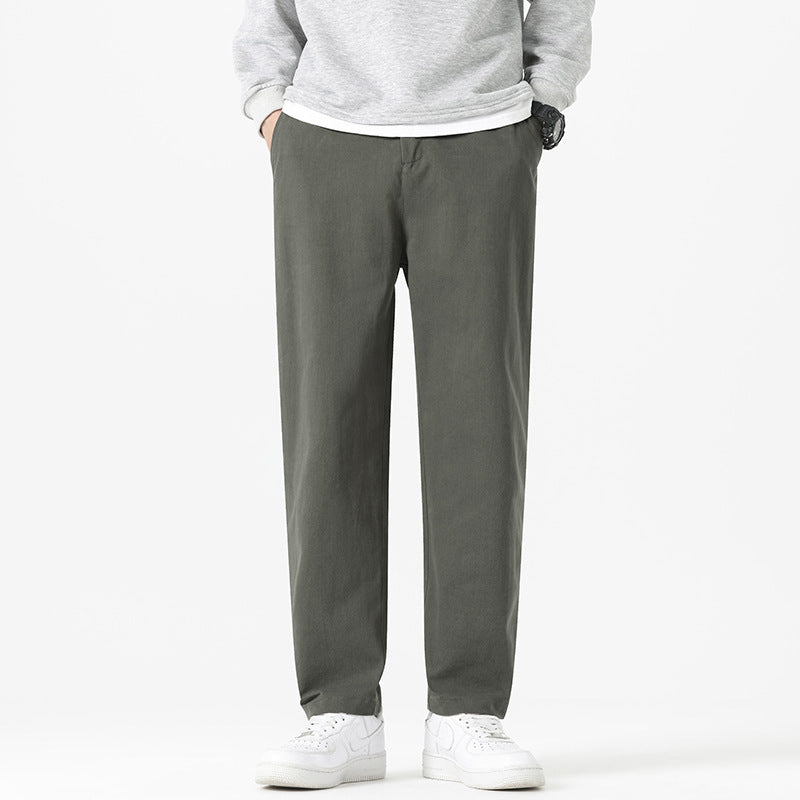 Straight-Fit Casual Trousers