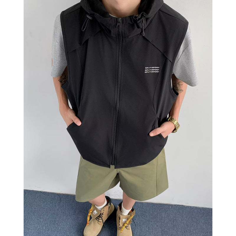High Street Hooded Utility Gilet