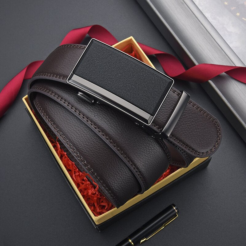 Automatic Buckle Leather Belt