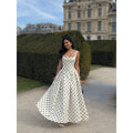 Polka Dot Strapless Dress