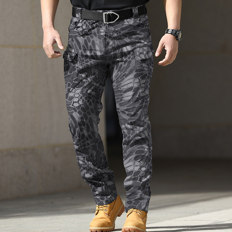 Cross-border outdoor archon tactical pants stretch fabric city special service pants military fan multi-pocket cargo pants composite fabric