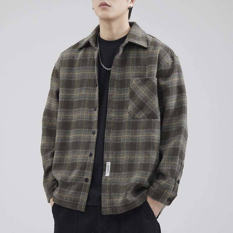 Plush Plaid Overshirt