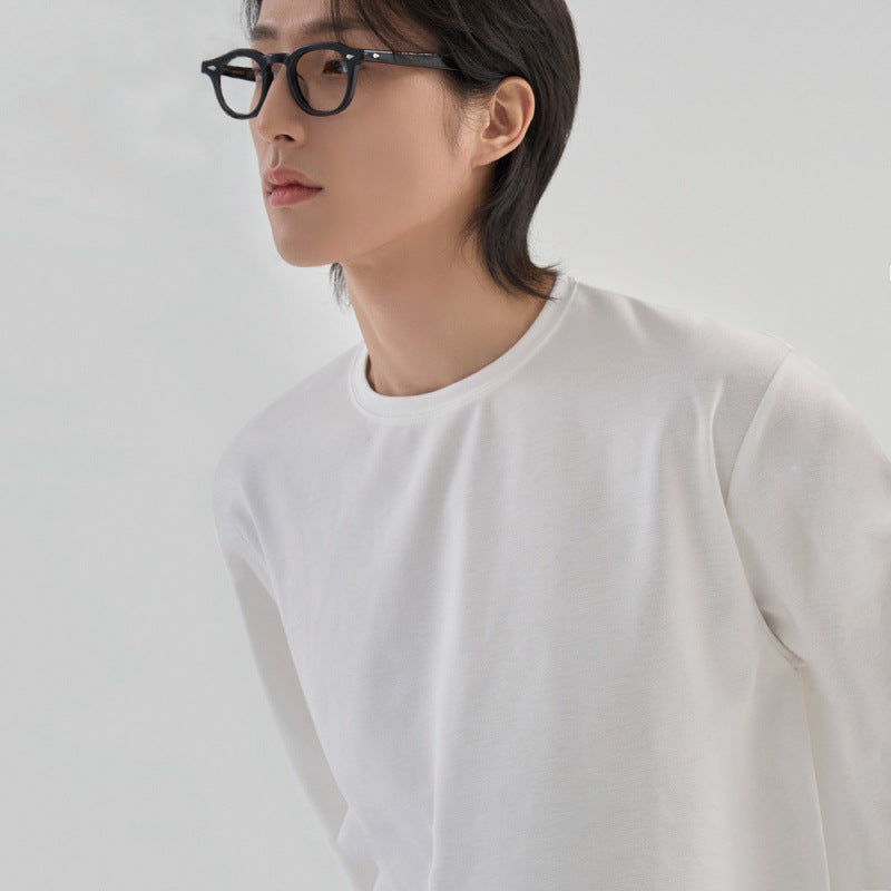 Casual Long-Sleeve Cotton Tee