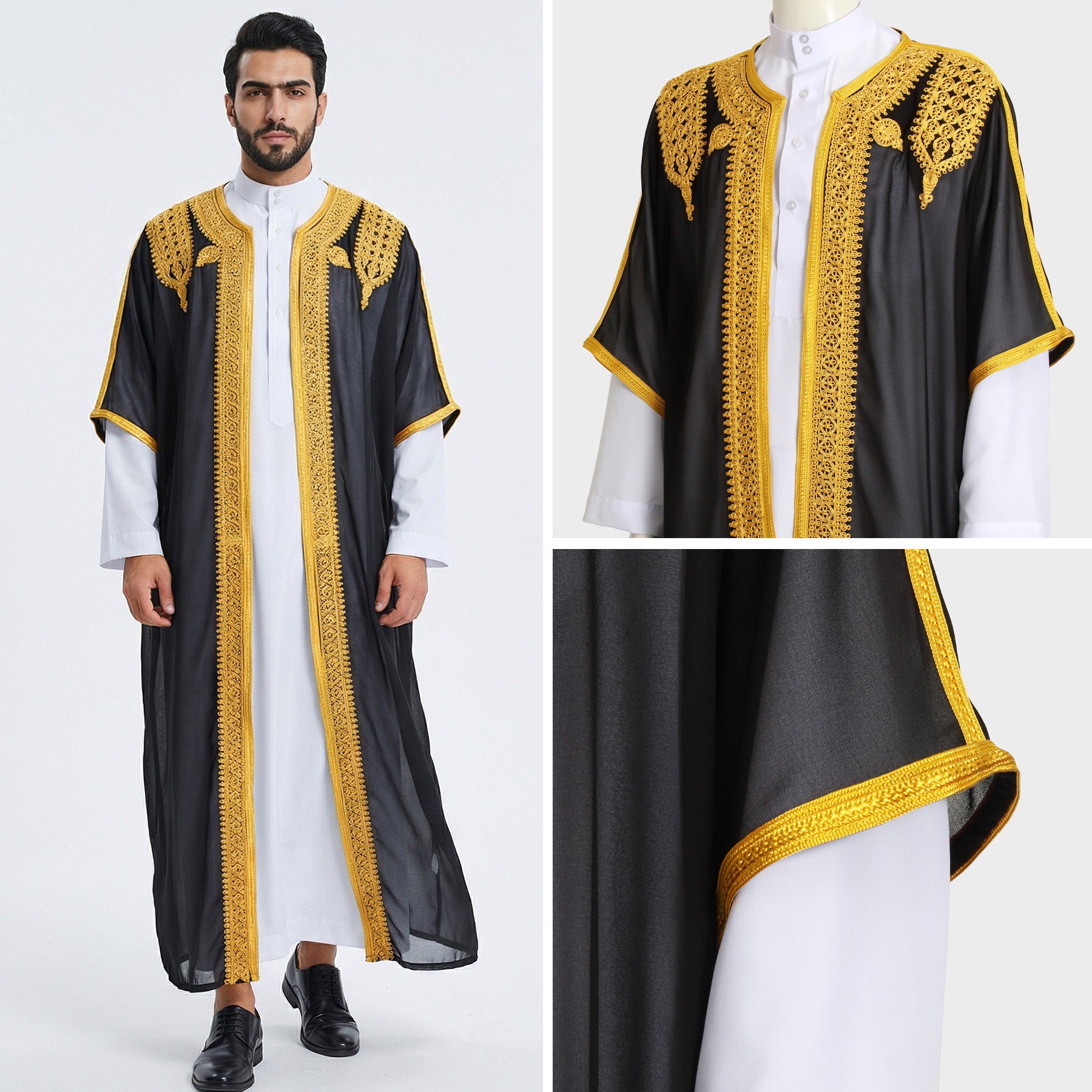 Regal Embroidered Bisht