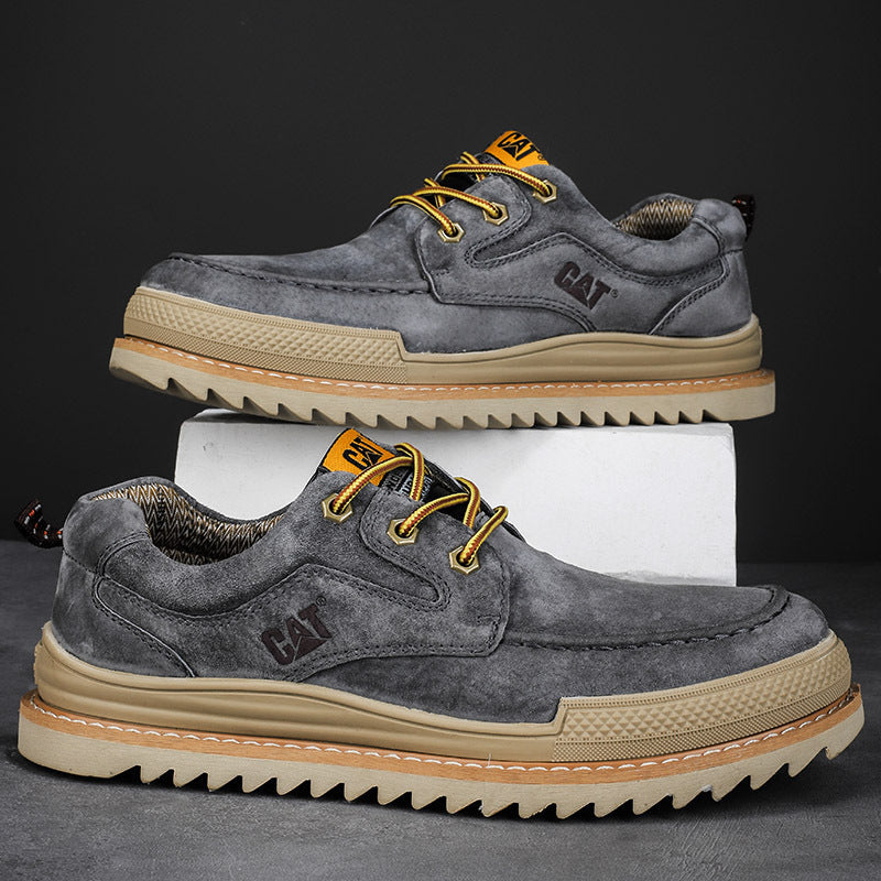 CAT Low-Top Casual Leather Shoes
