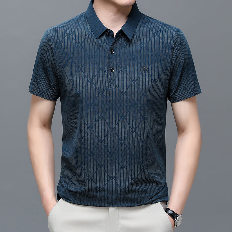 Geometric Knit Polo