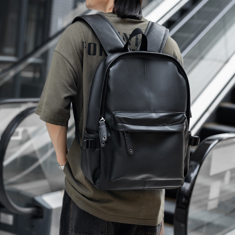 Backpack men's backpack Korean version of the trend travel bag casual middle school student school bag female simple fashion computer bag male