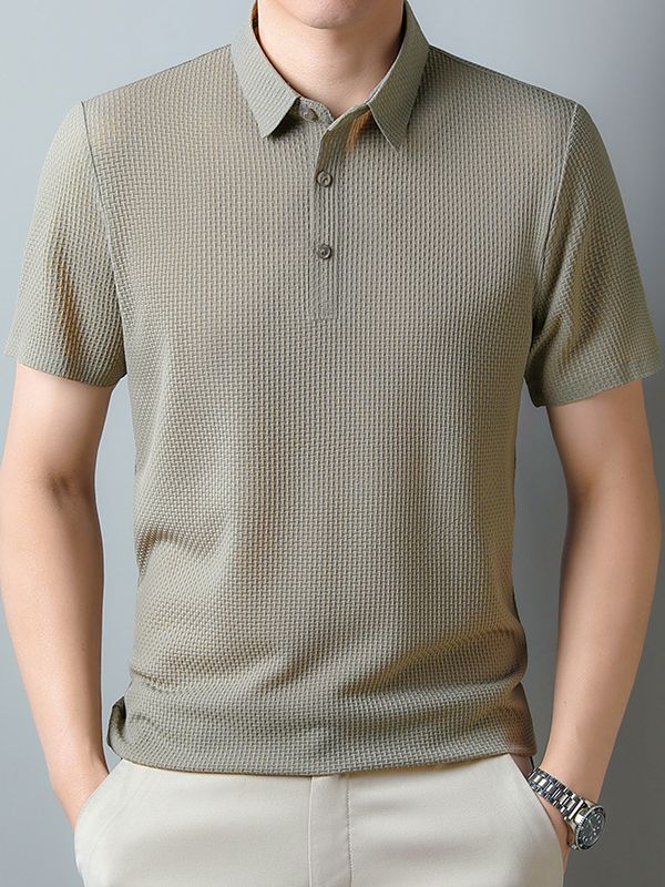 Textured Knit Polo