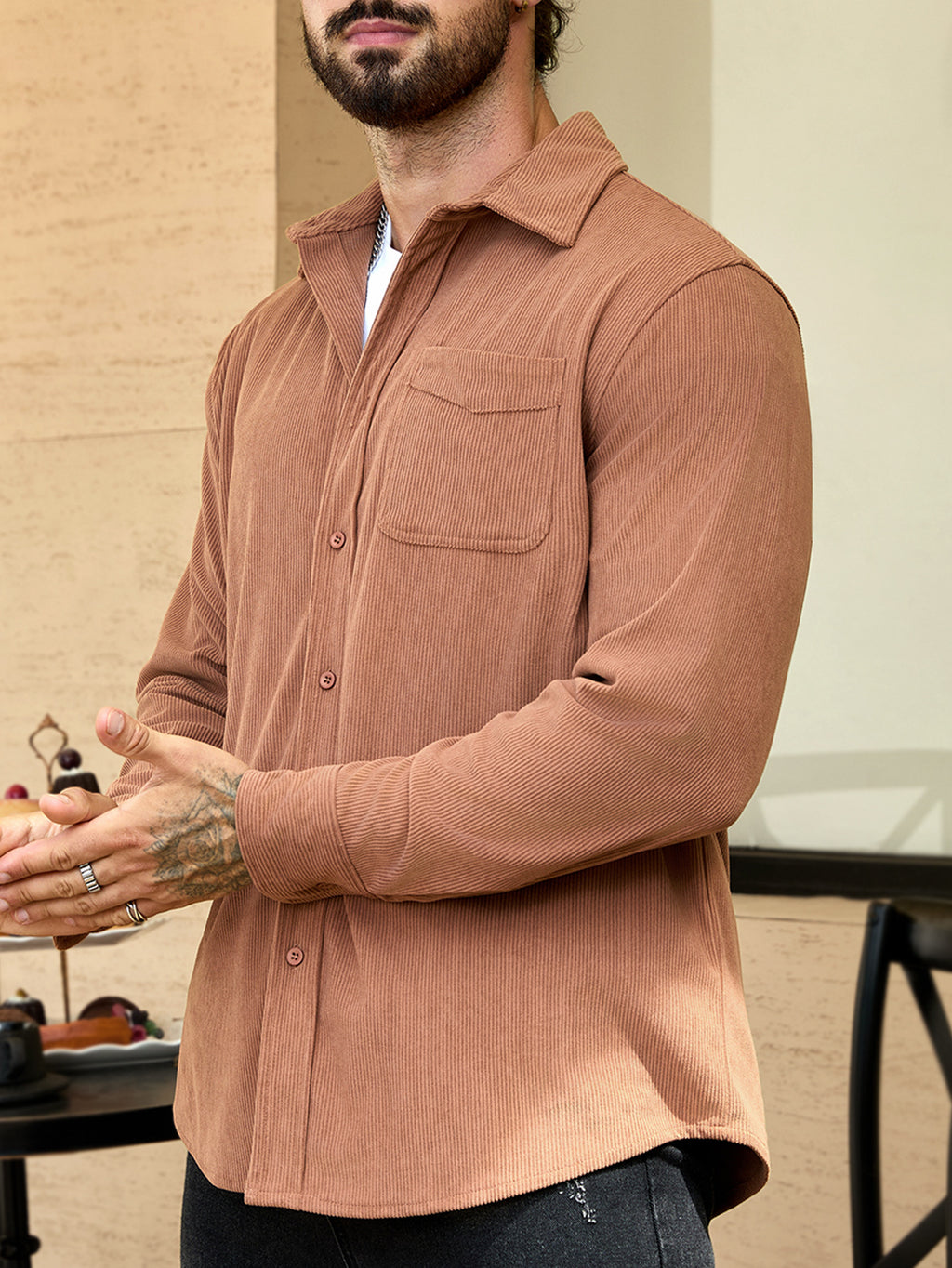 Men's Corduroy Casual Shirt