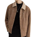 Men's Fleece-Lined Suede Jacket