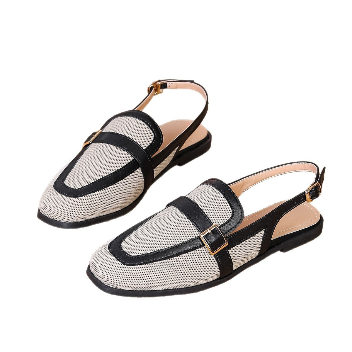 Mesh Slingback Flats