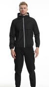 Men's black jacket set