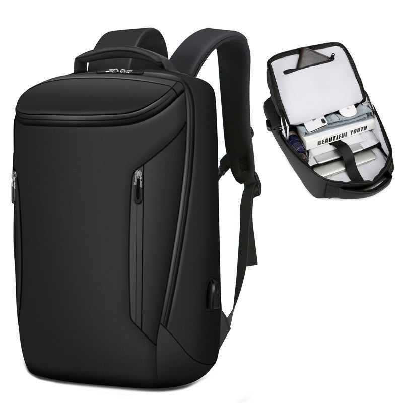 New backpack men's business laptop bag usb backpack water-repellent travel men's commuter black bag