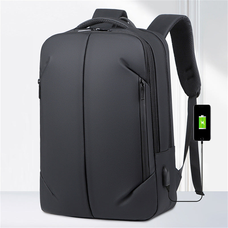 Backpack commuter capacity travel computer bag cross-border business computer backpack version men's large capacity korean fashion simple