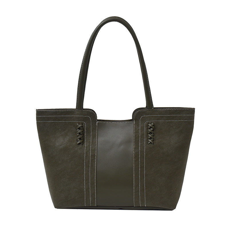 Suede-Look Shoulder Bag