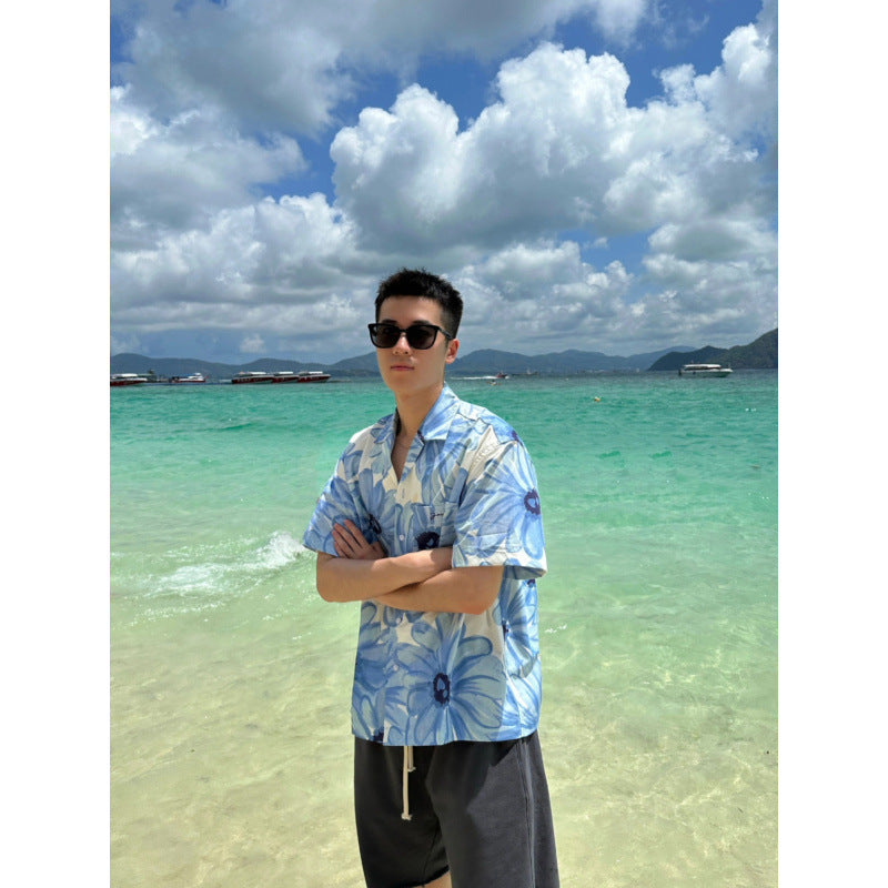 Floral Resort Button Up