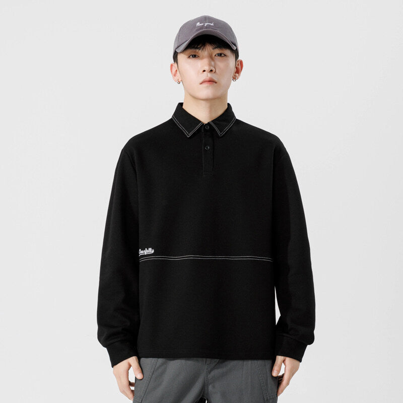 Minimalist Long-Sleeve Heavyweight Polo