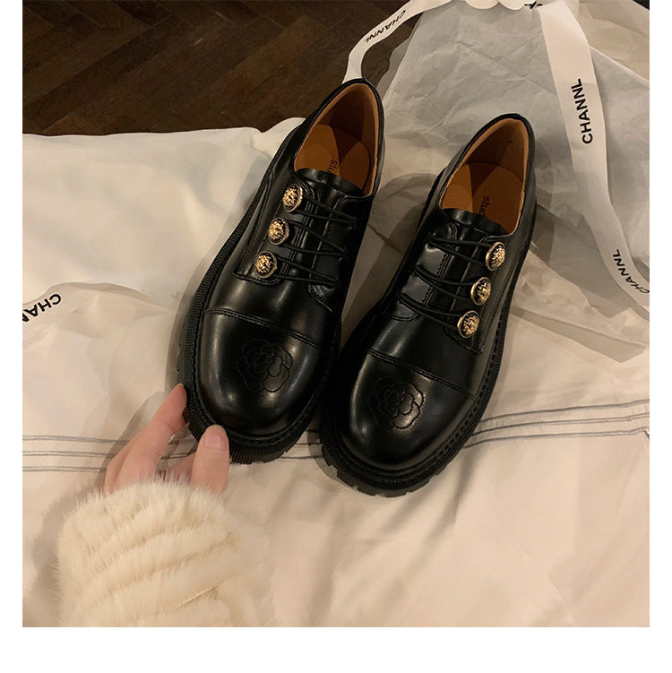 Embroidered Platform Loafers
