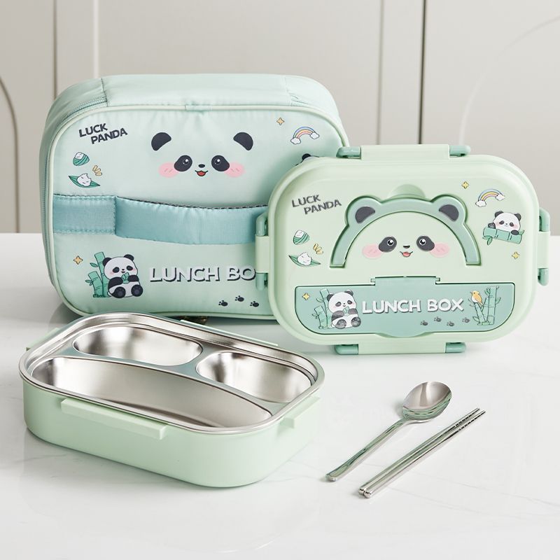 Panda Stainless Steel Lunch Box Set