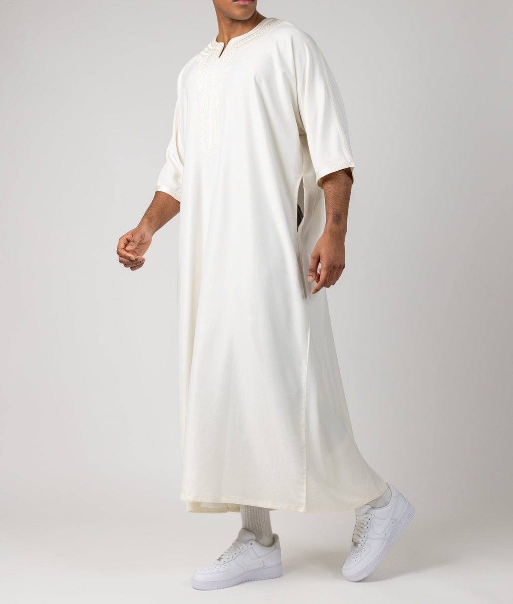 Embroidered Moroccan Gandora Thobe