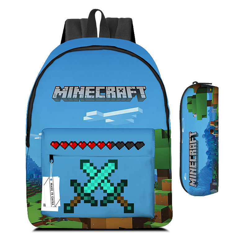 Pixel Game Backpack Set