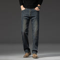 Men's Fleece-Lined Straight-Leg Jeans