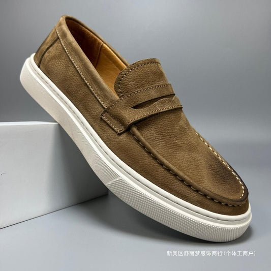 MetroEdge Genuine Leather Sneakers