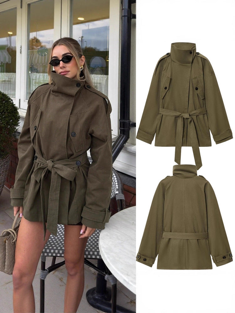 Women's Belted Trench Coat